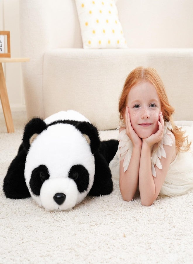 AmyToo Weighted Stuffed Animals, Panda Stuffed Animal, Giant Stuffed Panda, Soft Panda Bear Stuffed Animal, Toy Gifts for Kids & Adults, Black and White, 25 Inch, 4.5 lbs - Image 3